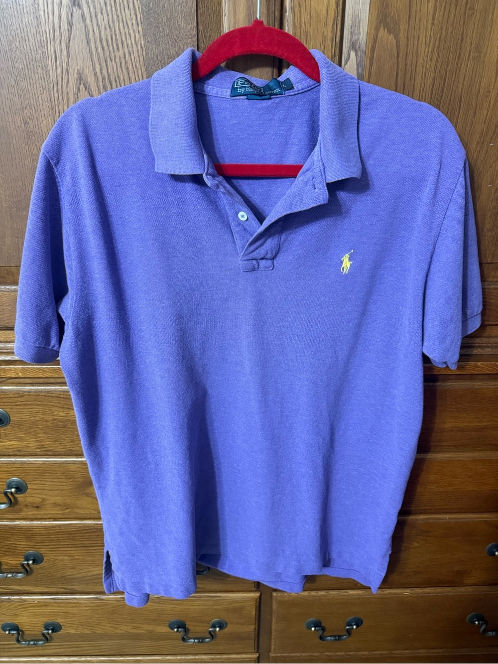 Ralph Lauren Lavender Short-Sleeve Polo with Yellow Pony